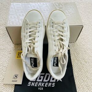 GOLDEN GOOSE WHITE PURESTAR SNEAKERS 38